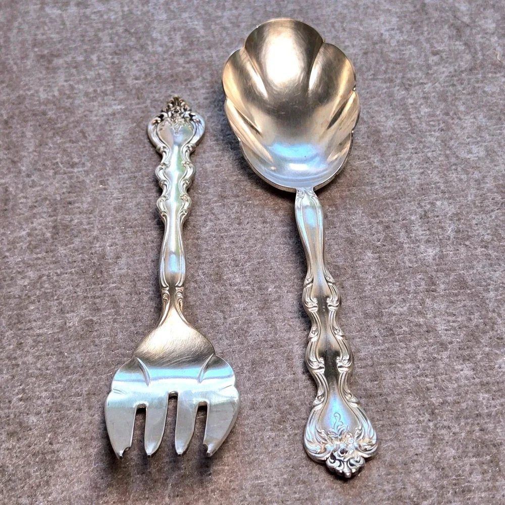 International Silver INTERLUDE Silverplate Serving Spoon And Fork